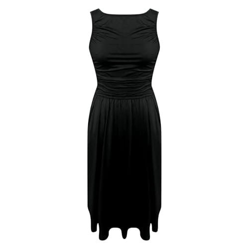 Robe longue col rond fluide pour affiner votre silhouette