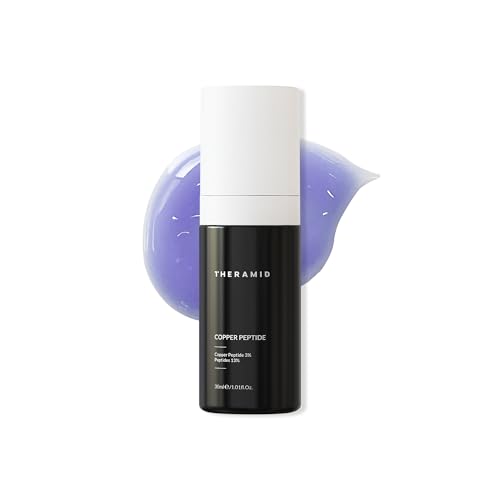 Theramid Copper Peptide 3% Sérum Antiedad 30 ml – Péptidos de Cobre Puros, Estimula Colágeno, Reafirma, Repara y Protege la Piel contra Arrugas y Envejecimiento