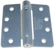 Emtek 95034 4" x 4" Spring Mortise Hinge with 5/8" Radius Corners - Pair, Pewter