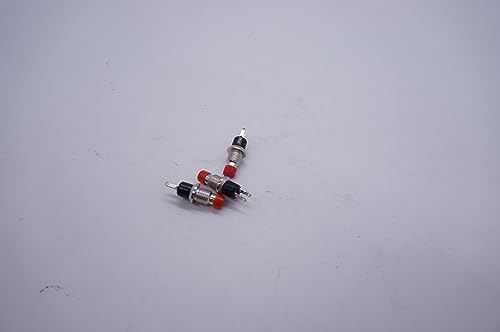 Taiss 3 pezzi Interruttore Pulsante Rontondo Rosso...