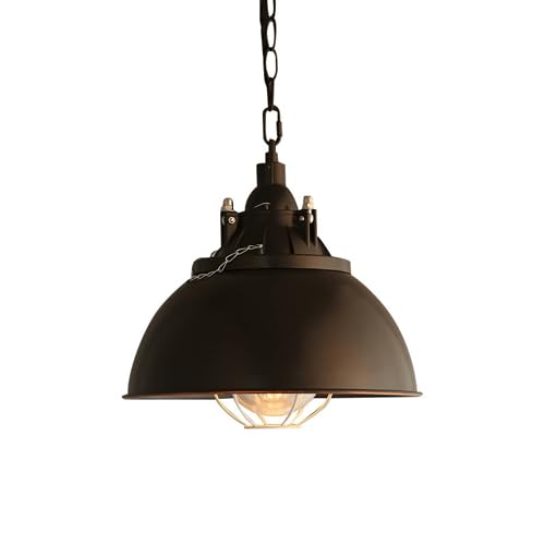 Suspension métal moderne noire avec câble réglable et culot E27 pour luminaire de bar