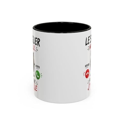 Teecustom Tasse Le Sanglier M’Appelle Faut Que J’Y Aille – Mug Humour Chasse Sanglier – Cadeau Homme Femme 325ml – vue 4