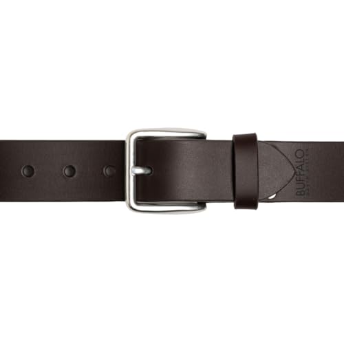 Buffalo David Bitton Mens Belt | Black Belt/Dark Brown Belt | 100% Genuine Leather Belt | Casual Mens Belts for Jeans3