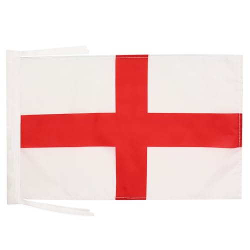 AZ FLAG - England Flag - 18'' x 12'' - 100% Polyester English Small Banner with Two Cords - Fade Resistant - Vivid Colors - 18x12 in - 45x30 Cm