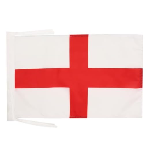 AZ FLAG Englands flagga 18 tum x 12 tum snören - engelska små flaggor 30 x 45 cm - Banderoll 18 x 12 tum