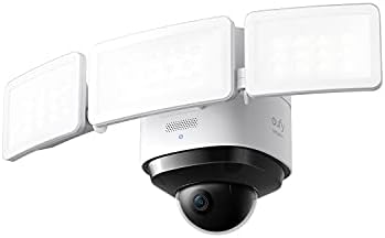 eufy security S330 Floodlight Cam 2 Pro, 360-Degree Pan & Tilt Coverage, 2K Full HD, 3,000 Lumens, Smart Lighting, Weatherproof, On-Device AI Subject Lock and Tracking, No Monthly Fee, Hardwired