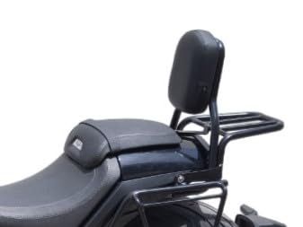 Schienalino in acciaio nero senza portapacchi compatibile con Morbidelli MBP C1002V