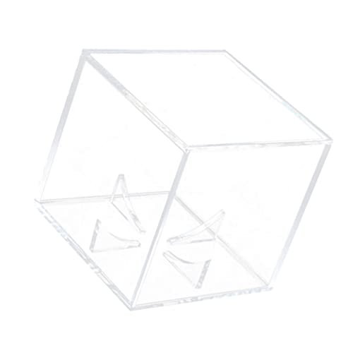 Toddmomy 3 Pçs Cubo Memorabilia Estojo De Acrílico Transparente Basquete Quadrado Ventilador De Arma