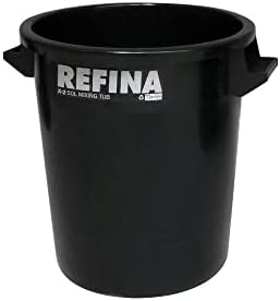 Refina X-2 Black Mixing Bucket Plaster Mixing Bucket Mixing tub for Plaster (50 Litre)