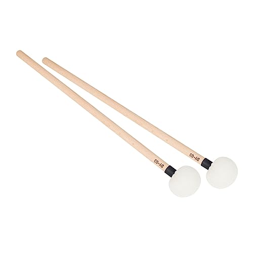 2 baquetas profesionales para percusión con mazo de fieltro miniatura 5