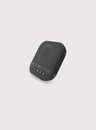 Image of A&T AIR !00 Bluetooth Conference Speaker, Black, Portable with LED Indicators, Professional Audio Device