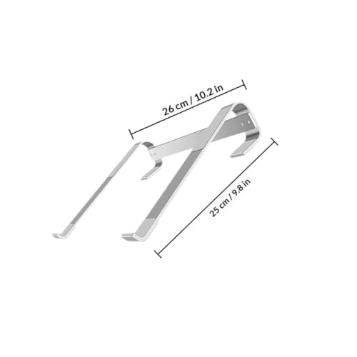 Base para Laptop de Aleación de Aluminio PRETYZOOM Plata miniatura 2