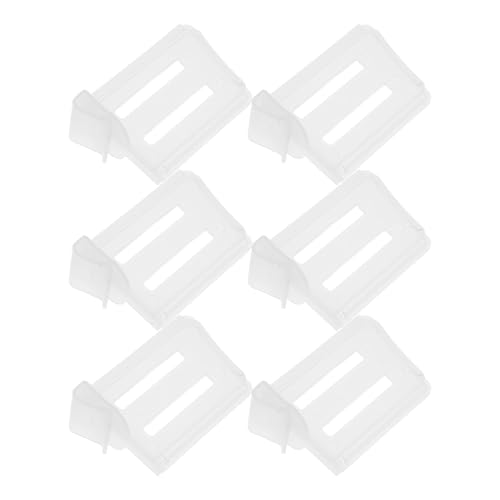 Healeved Lot de 6 Séparateurs Réglables Transparents pour Réfrigérateur Organisateurs de Tiroir en Polypropylène Diviseurs de Rangement Polyvalents pour Aliments Boissons et Épices