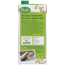 Pacific Foods Barista Series Soy Milk, Original, 32 Ounce (Pack of 2)