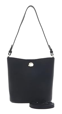 Coccinelle Pelle borsa a tracolla Nikla Mini Bag Double Grainy Leather Noir/Cognac nero