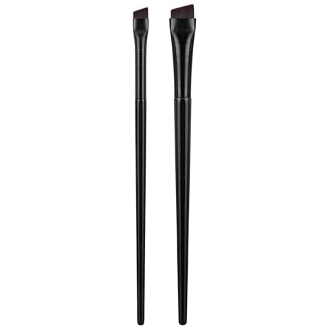 LEYUYO Fine Angled Eyeliner Brush, Ultra Thin Eye Liner Brushes Set, Gel Eye Liner Makeup Brushes, Synthetic Bristles Eyeliner Brushes for Women Girls Cover