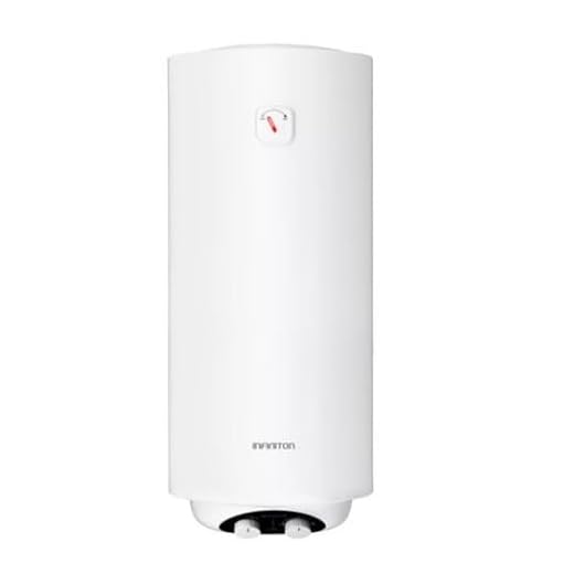 INFINITON Termo Electrico CAS2OV, Resistencias esmaltadas por aluminio SUS316L, Instalación en posición vertical, Selector de temporada climática, C, Blanco (100 Litros || CAS2OV100D)