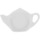 TOYANDONA Teekannenförmiger Keramik Teebeutelhalter Kleiner Teller als Teebeutelablage und...