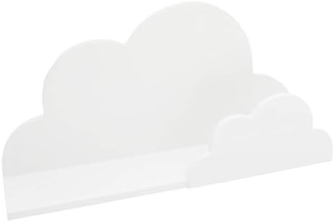 Carousel Home Gifts PACK of 2 Baby Nursery Child's Bedroom Playroom Cloud Shaped Floating Book Shelf | White Floating Shelves | 40 x 20 cm Children's Cloud Shelves For Nursery