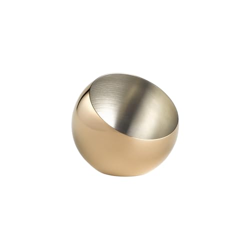 APS 40771 Ciotola SPHERE, set di 3, Ø 8 cm, altezza 7 cm, 0,1 litri, acciaio inox, aspetto rame