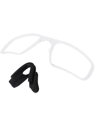 Well-aimed Insert Optical Adaptor/Replacement Nose Pads Compatible with ESS Crossbow Sunglasses, Comfortable Soft Rubber Nose Piece - Clear