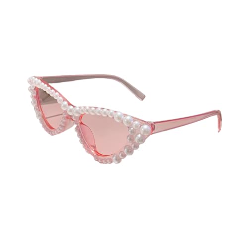 Lunettes de soleil femme œil de chat rose clair et lunettes vintage rétro