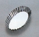 タイガークラウン タルト型 シルバー 85×53×13mm 85×53×13 スチール クロームメッキ 1128
