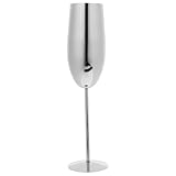 NUOBESTY Copa de Cóctel de Acero Inoxidable 304 Brillo 280 Ml Copa Metálica para Bar y Restaurante para Vino y Bebidas en Hogar y Eventos
