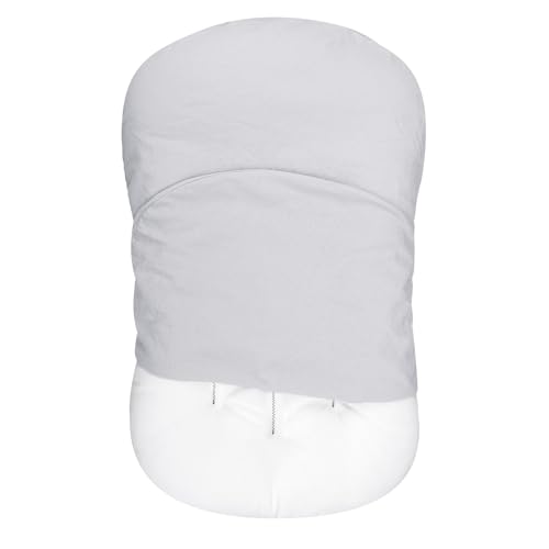 Image of SWESEN Baby Lounger Cover, Ultra Breathable Newborn Lounger Cover, Cotton Linen Lounger Slipcover for Baby Girls and Boys, Covers Only, Grey