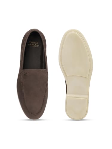 Image of Thomas Crick Men's Casual Summer Loafers - Premium Leather | Anti-Skid Sole | All-Day Comfort