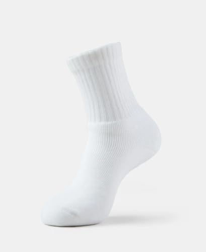 Image of Jockey 7030 Men's Compact Cotton Terry Crew Length Socks With Stay Fresh Treatment Logo Design May Vary)