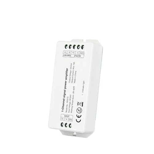 Amplificateur SYS-T1 monocanal 15A DC24V pour ruban LED et contrôleur SYS-T2