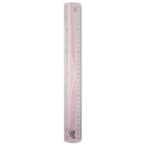 Deli Ultra Flexible Ruler 30cm Pink/Blue/Purple