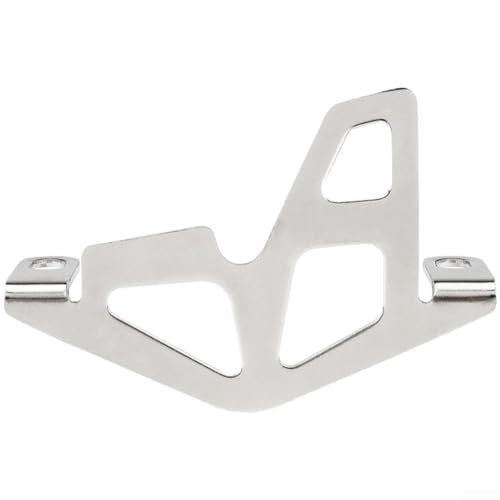 Image of PureBowlic CNC Mountain Bike Disc Brake Guard, Aluminum Alloy Oil Brake Protection Plate,For MTB Caliper Shield Against Rocks And Debris, Anodized Finish(Silver)