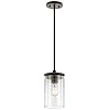 KICHLER Crosby 10.75" 1 Light Mini Pendant with Clear Glass Olde Bronze® KICHLER Crosby 10.75" 1 Light Mini Pendant with Clear Glass Olde Bronze®