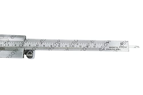 Image of ESAW Vernier Caliper 150mm, 6 inches, Magnetic Steel made with Pinch Fine Measure Function