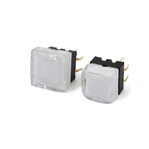 Mini push button tact switch TS26 interruptor SPST con luz verde para placas de circuito de video 12mm 5