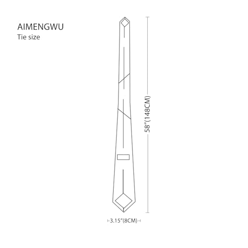 Image of DecTwig Men's Ties Solid Color Formal Neckties 3.15 inch (8CM) Black Ties For Men