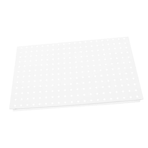 Kisangel Großes Weißes Metall pegboard Wandpaneel mit Löchern Robustes Lochwand organizer panel für Garage und Werkstatt Langlebiges Eisen wandpaneel zur Werkzeugaufbewahrung und