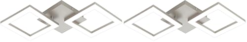 Plafonnier LED Palmaves 2 Eglo lot de 2 lampes blanc chaud 47 cm