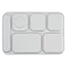 G.E.T. 6 Compartment School Cafeteria Tray, Right Handed, 14.25