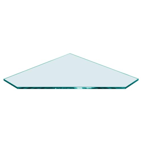 Dulles Glass 16x16 Pentagon Corner Shelf