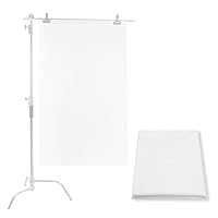 Selens 1x1,7M Diffusor Stoff Nylon Seide Weiß Diffusion Nahtloser Lichtmodifikator für Fotografie Beleuchtung, Softbox und Lichtzelte