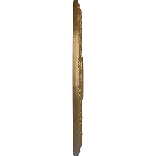 Image of Ekena Millwork CM18RAPAS Raymond Ceiling Medallion, Pale Gold