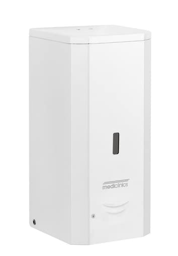 Sprüh/Desinfektionsmittelspender automatisch für Wandmontage 1000 ml Edelstahl, Farbe:Weiß