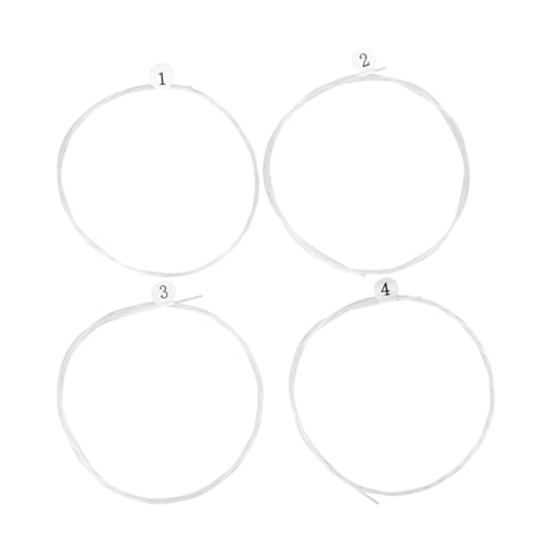 ibasenice 4個透明 ウクレレ弦 交換用 ナイロン弦 ミュージックワイヤー 楽器アクセサリー ウクレレ用 音質良好 耐久性