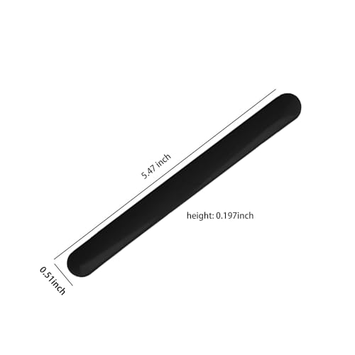 Image of 6Pcs silicone wax applicator Non-stick Waxing Applicator Hair Removal Sticks Applicator Spatula Reusable Hard Wax Scraper for Home Salon Body Use (Black)