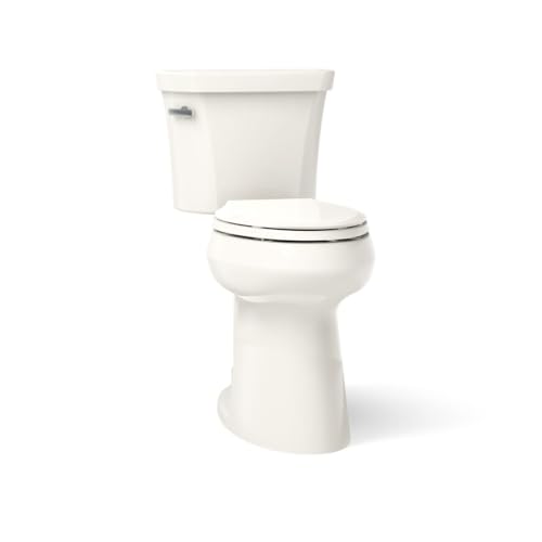 KOHLER K-25224-96 Highline Tall Toilet, Elongated Water Saving Toilet, 2