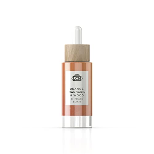 LCN Orange, Mandarin & Wood - Bi-Phase Elixir 30ml - Energiespender für die Haut mit wertvollen Ölen, Hyaluronsäure, Bisabolol, Retinyl, Aloe Vera uvm.