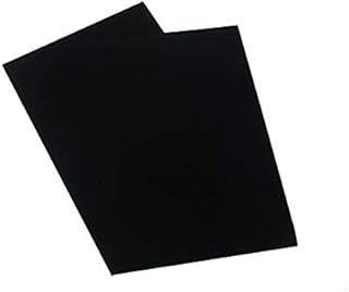 A3 Sticky Back Self Adhesive Sheet Velvet Velour Craft DC FIX Vinyl Sticker Size: A3 (Black)